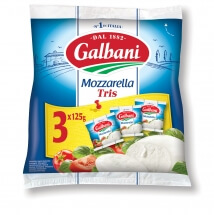 Mozzarella Tris 375g Galbani - Galbani