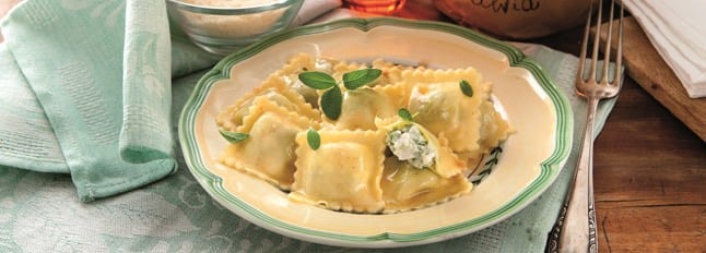 Ravioli cu ricotta și spanac - Galbani